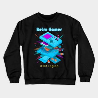 Retro Gamer Logo 11 Crewneck Sweatshirt